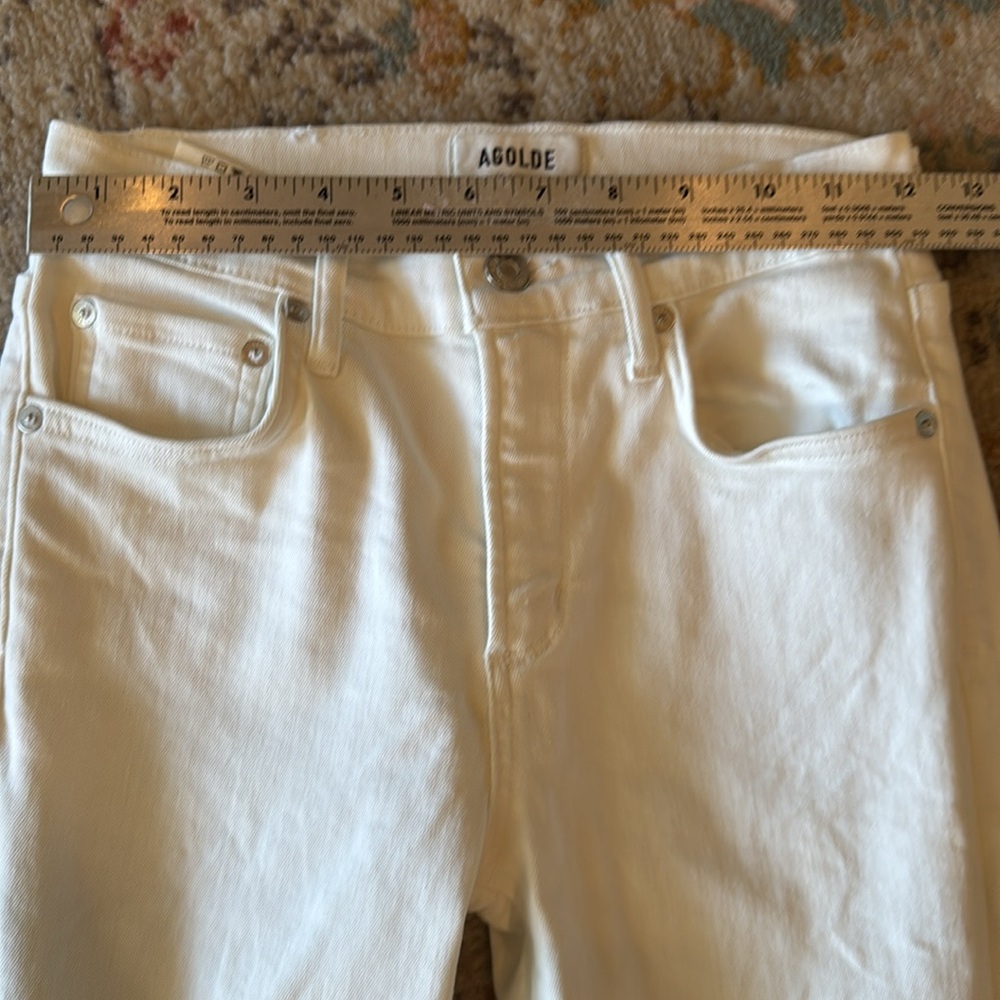 Agolde White Skinny Sophie Jeans - size 25 - Picture 12 of 17